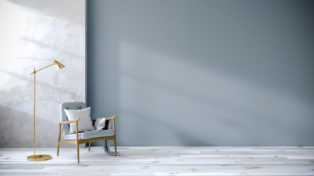 Immagine di parete spoglia celeste