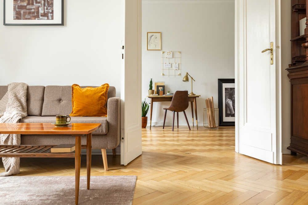 Immagine di parquet chiaro casa