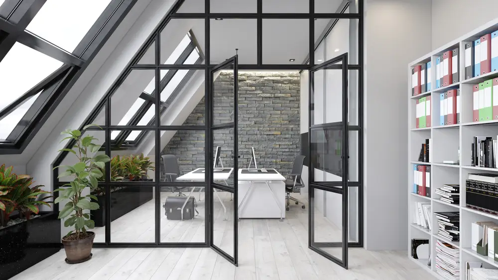 Immagine di vetrata nera