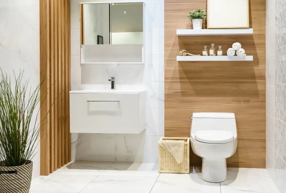 Immagine di bagno legno