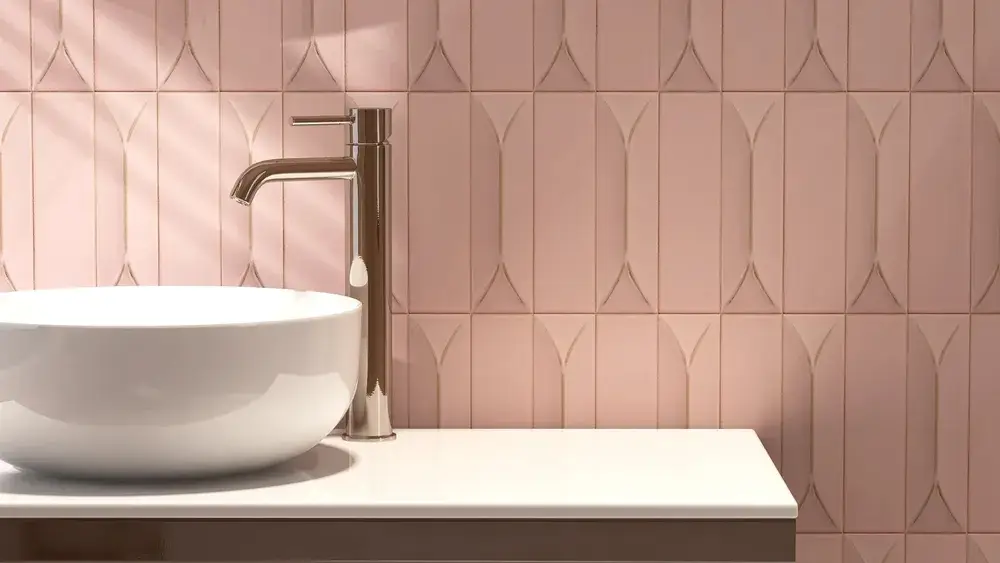 Immagine di piastrelle rosa