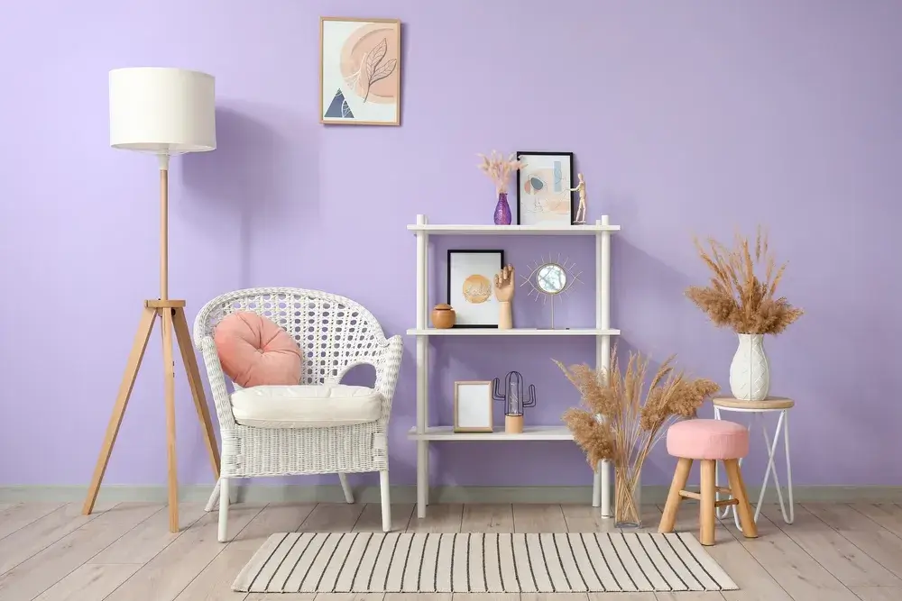 Immagine di casa lilla mobili